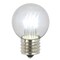 5PK -Vickerman Pure White Glass G50 Transparent LED Replacement Bulb
